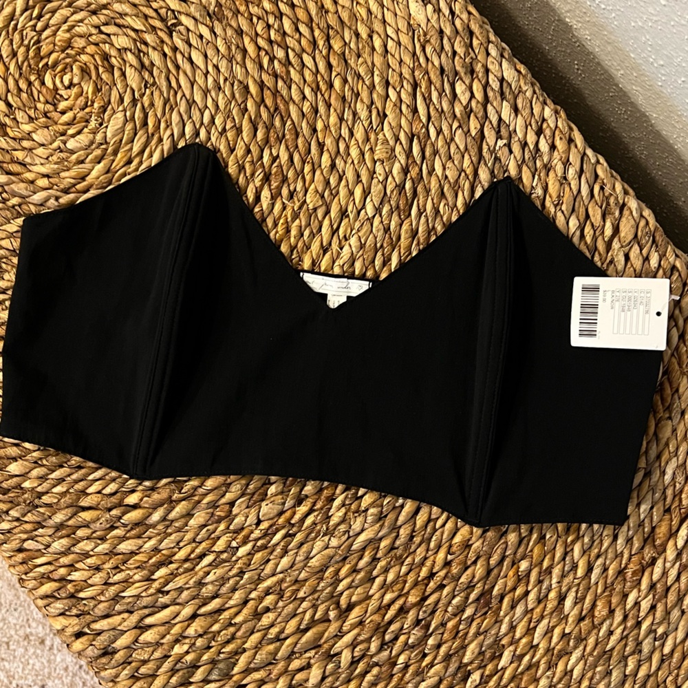 URBAN OUTFITTERS zip bandeau top Sz L